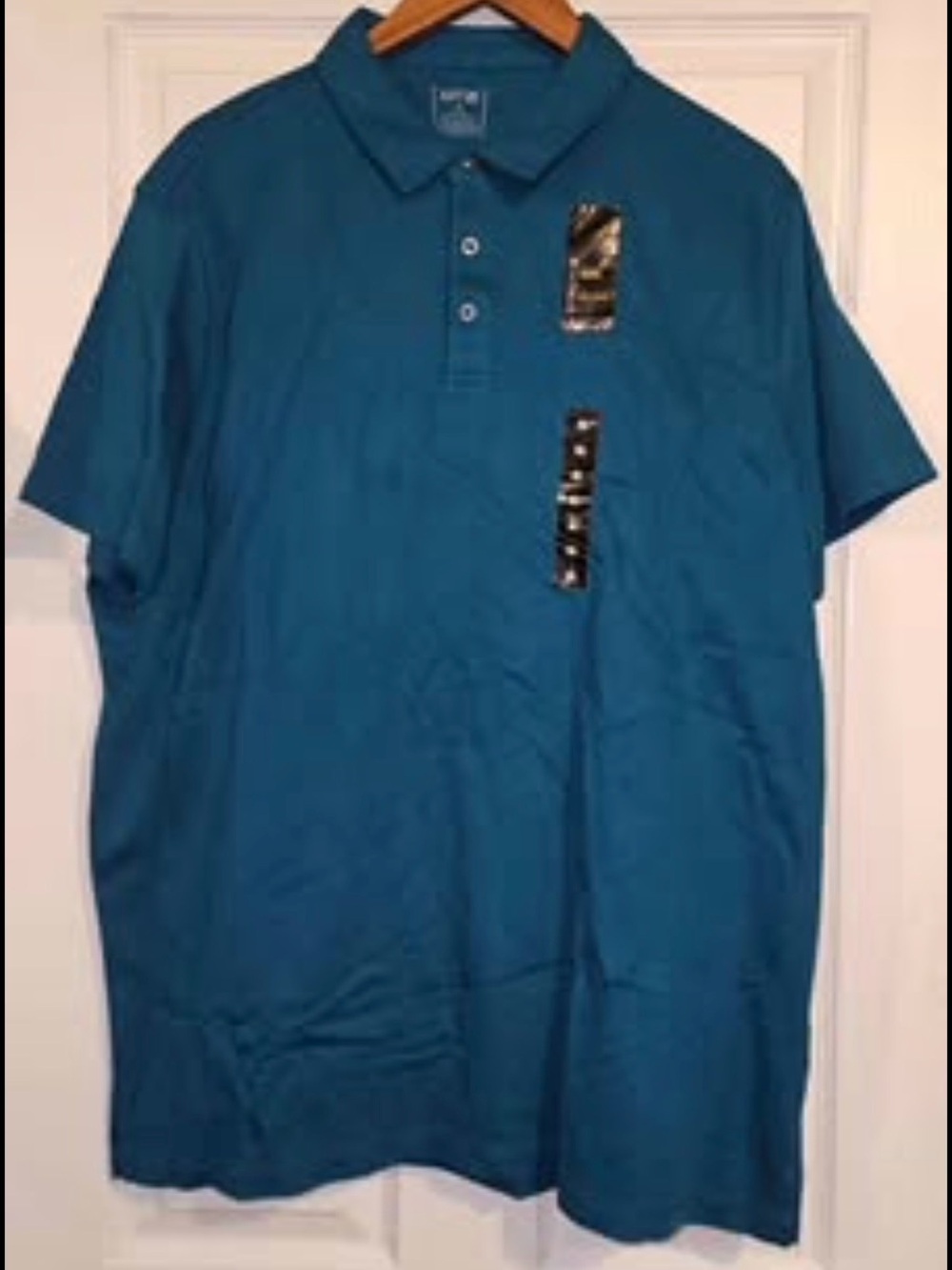 Apt. 9 Men's Teal Blue Short-Sleeve Polo